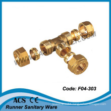 Brass Tee Compression for Copper Pipe (F04-303)